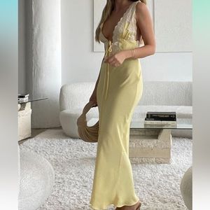 Bandage Up Yellow Summer Clubwear Beach Dress